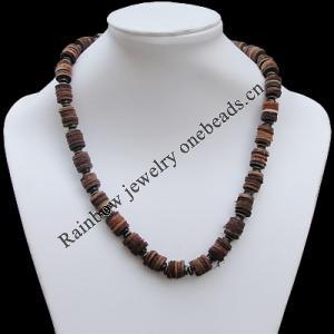 20 Inch Cowhide (Cowskin) with waxed cotton and Jewelry Beads Necklace  Sold by Bag 