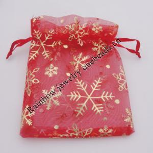 Organza Gift Jewelry Bag, 70x90mm Sold by Bag