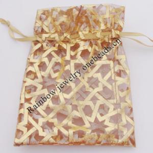 Organza Gift Jewelry Bag, 70x90mm Sold by Bag