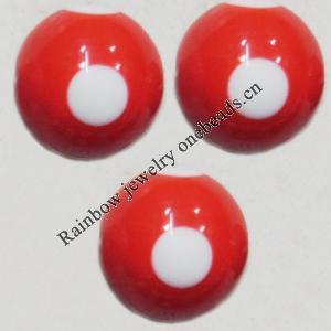 Handmade Solid Acrylic Beads, Round 20mm, Sold by Bag