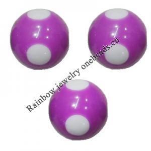 Handmade Solid Acrylic Beads, Round 16mm, Sold by Bag