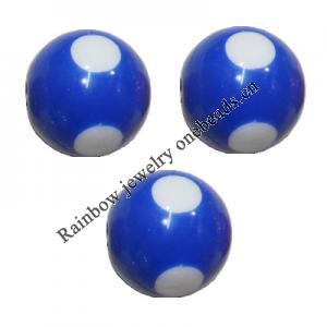 Handmade Solid Acrylic Beads, Round 20mm, Sold by Bag