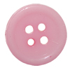 Solid Acrylic Spacer Beads, Button 15mm, Sold by Bag