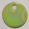 Solid Acrylic  Pendant, Flat Round 17mm, Sold by Bag