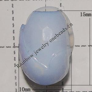 Solid Acrylic Spacer Beads, 15x10mm Hole:2mm, Sold by Bag