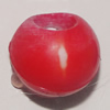 Solid Acrylic Spacer Beads, Round 18mm Hole:2mm, Sold by Bag