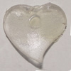 Transparent Acrylic Pendant/Charm, Heart 15x17mm, Sold by Bag