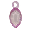 Transparent Acrylic Pendant/Charm, Horse 22x11mm Hole:2.5mm, Sold by Bag