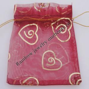 Organza Gift Jewelry Bag, 70x90mm Sold by Bag