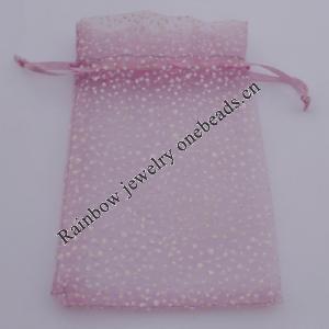 Organza Gift Jewelry Bag, 70x90mm Sold by Bag