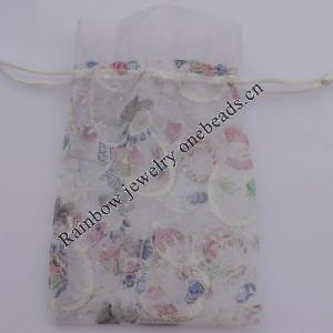 Organza Gift Jewelry Bag, 90x120mm Sold by Bag