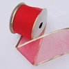 Ribbon Jewelry Printing Satin Ribbon(Christmas), 25mm Length:10 yards, Sold by PC