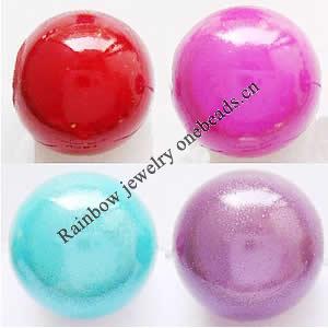 A Grade Miracle Plastic Beads, Round, 6mm, Hole:Approx 1MM, Sold by Bag