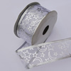 Ribbon Jewelry Printing Satin Ribbon(Christmas), 25mm Length:10 yards, Sold by PC