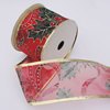 Ribbon Jewelry Printing Satin Ribbon(Christmas), 60mm Length:10 yards, Sold by PC