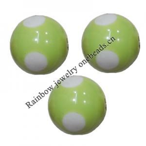 Handmade Solid Acrylic Beads, Round 12mm, Sold by Bag