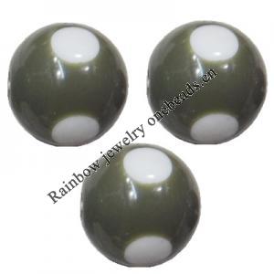 Handmade Solid Acrylic Beads, Round 12mm, Sold by Bag