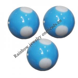 Handmade Solid Acrylic Beads, Round 12mm, Sold by Bag