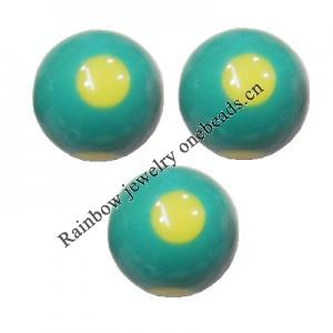 Handmade Solid Acrylic Beads, Round 16mm, Sold by Bag