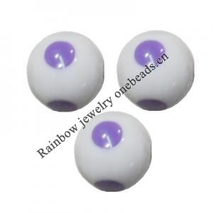 Handmade Solid Acrylic Beads, Round 12mm, Sold by Bag