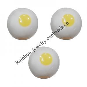 Handmade Solid Acrylic Beads, Round 12mm, Sold by Bag