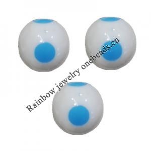 Handmade Solid Acrylic Beads, Round 12mm, Sold by Bag