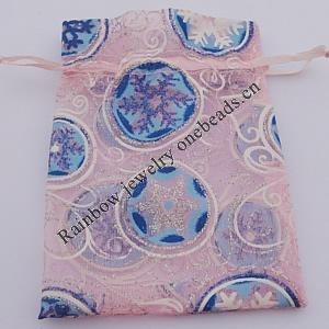 Organza Gift Jewelry Bag, 70x90mm Sold by Bag