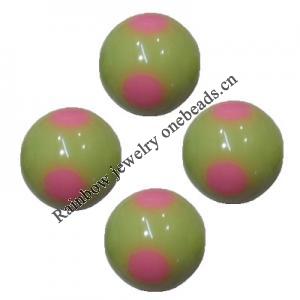 Handmade Solid Acrylic Beads, Round 12mm, Sold by Bag