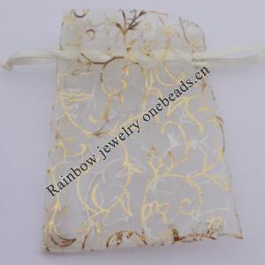 Organza Gift Jewelry Bag, 70x90mm Sold by Bag