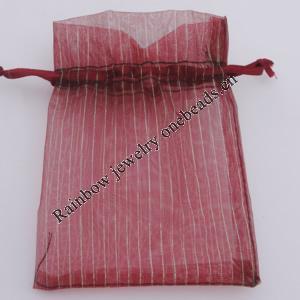 Organza Gift Jewelry Bag, 70x90mm Sold by Bag