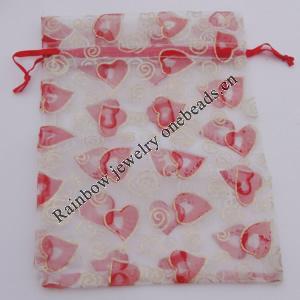 Organza Gift Jewelry Bag, 70x90mm Sold by Bag