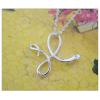 Sterling Silver Pendants platina plating, Alphabet(Letter) 18.5x21mm, Sold by PC