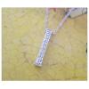 Sterling Silver Pendants platina plating, Alphabet(Letter) 19x3.5mm, Sold by PC