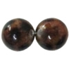 Imitate Animal skins Acrylic Beads, Painted Spray-paint, Round 12mm  Sold by Bag