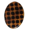 Imitate Animal skins Acrylic Beads, Painted Spray-paint, Flat Oval 35x26mm Hole:2mm, Sold by Bag