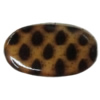 Imitate Animal skins Acrylic Beads, Painted Spray-paint, Flat Oval 29x16mm Hole:1mm, Sold by Bag