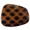 Imitate Animal skins Acrylic Beads, Painted Spray-paint, Faceted 30x23mm Hole:1mm, Sold by Bag