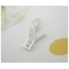 Sterling Silver Pendants platina plating, Alphabet(Letter) with Zircon 18.17x9.55mm, Sold by PC