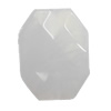 Dichroic Solid Acrylic Beads, Faceted Polygon 33x25mm Hole:1mm, Sold by Bag