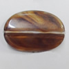 Dichroic Solid Acrylic Beads, Flat Oval 30x20mm Hole:1mm, Sold by Bag