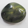 Dichroic Solid Acrylic Beads, Nugget 30x25mm Hole:1mm, Sold by Bag