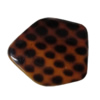 Imitate Animal skins Acrylic Beads, Painted Spray-paint, 36x31mm Hole:2.5mm, Sold by Bag