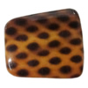 Imitate Animal skins Acrylic Beads, Painted Spray-paint, Trapezium 32x29mm Hole:3mm, Sold by Bag