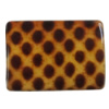 Imitate Animal skins Acrylic Beads, Painted Spray-paint, Rectangle 36x25mm Hole:1mm, Sold by Bag