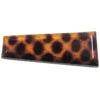 Imitate Animal skins Acrylic Beads, Painted Spray-paint, Trapezium 40x16mm Hole:2mm, Sold by Bag