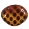 Imitate Animal skins Acrylic Beads, Painted Spray-paint, 30x25mm Hole:2.5mm, Sold by Bag