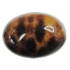 Imitate Animal skins Acrylic Beads, Painted Spray-paint, Oval 24x18mm Hole:2.5mm, Sold by Bag