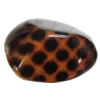 Imitate Animal skins Acrylic Beads, Painted Spray-paint, Nugget 36x22mm Hole:3.5mm, Sold by Bag