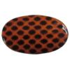 Imitate Animal skins Acrylic Beads, Painted Spray-paint, Flat Oval 51x30mm Hole:3mm, Sold by Bag