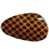 Imitate Animal skins Acrylic Beads, Painted Spray-paint, Flat Teardrop 57x35mm Hole:3mm, Sold by Bag